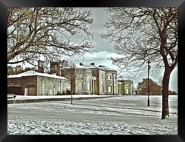 Winter at Heaton Hall Framed Print by philip clarke