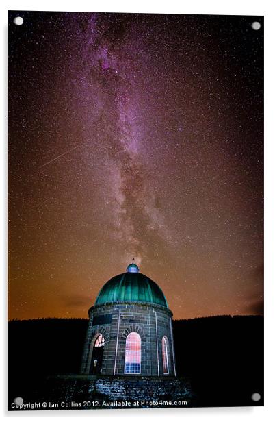 Elan Valley Milky Way Acrylic by Ian Collins