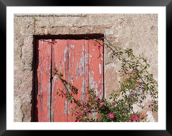 Roses at the Door Framed Mounted Print by Jennifer Henderson