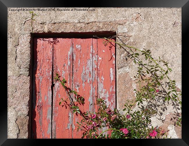 Roses at the Door Framed Print by Jennifer Henderson