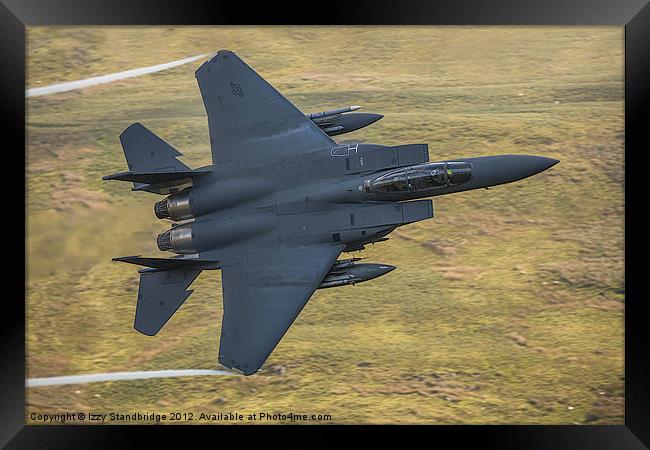 F-15E Strike Eagle low fly past Framed Print by Izzy Standbridge