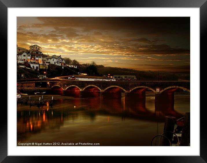 Victorian Bridge Framed Mounted Print by Nigel Hatton