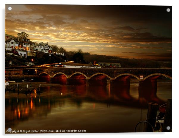 Victorian Bridge Acrylic by Nigel Hatton