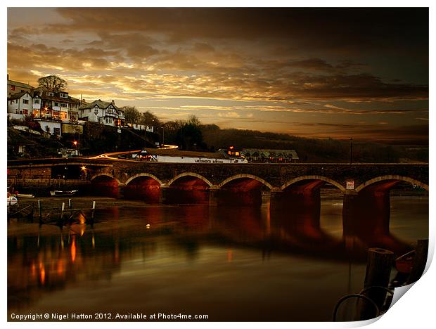 Victorian Bridge Print by Nigel Hatton