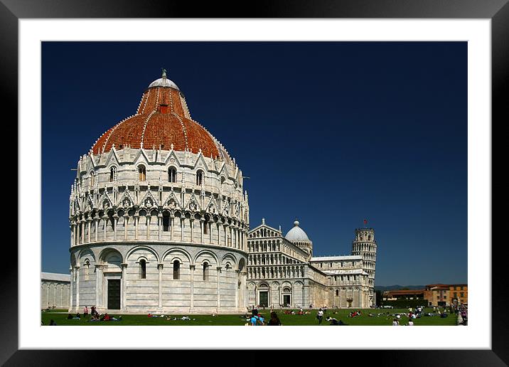 Pisa Cathedral Framed Mounted Print by Thomas Schaeffer