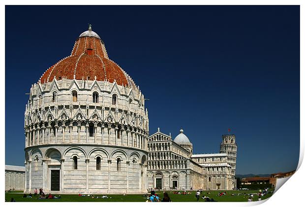 Pisa Cathedral Print by Thomas Schaeffer