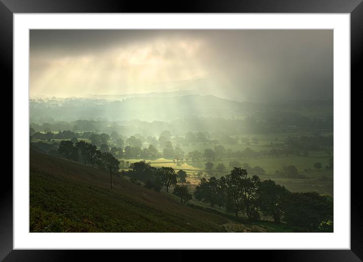 Hope Valley, Derbyshire Framed Mounted Print by Scott Simpson