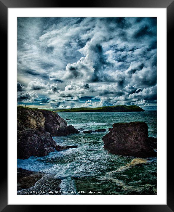 cornish cove Framed Mounted Print by paul forgette