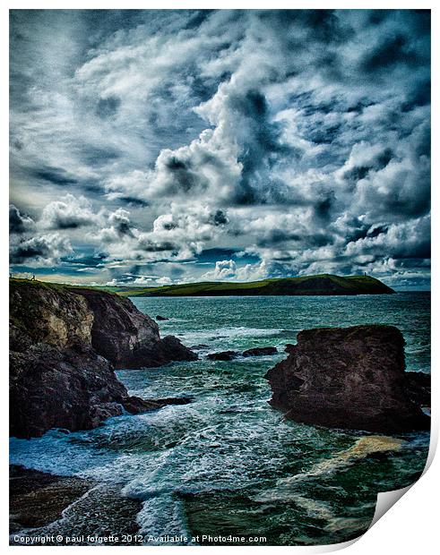 cornish cove Print by paul forgette