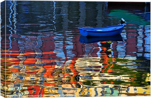 Brixham Reflections Canvas Print by Jason Connolly