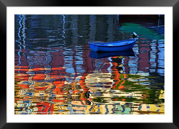Brixham Reflections Framed Mounted Print by Jason Connolly