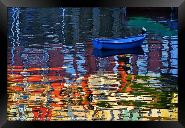 Brixham Reflections Framed Print by Jason Connolly