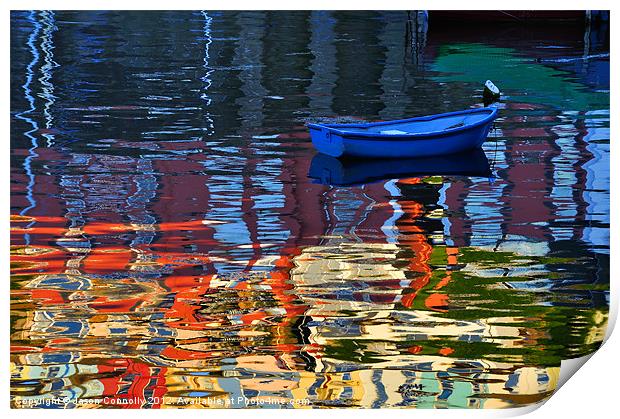 Brixham Reflections Print by Jason Connolly