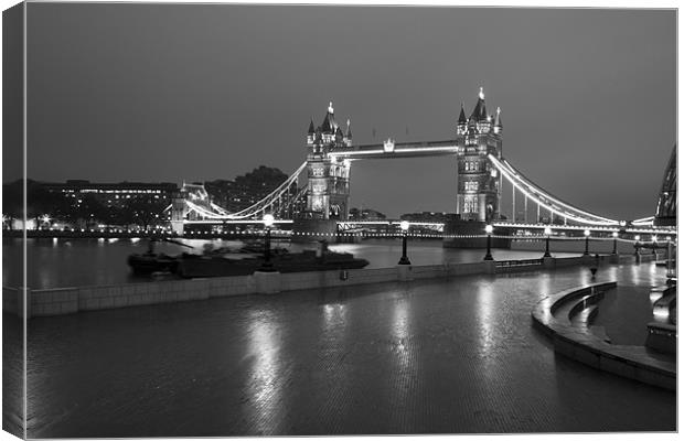 City Hall and Tower Bridge Canvas Print by David French