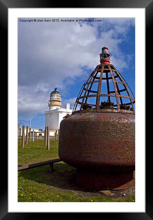 Kinnaird Head Lighthouse Framed Mounted Print by alan bain