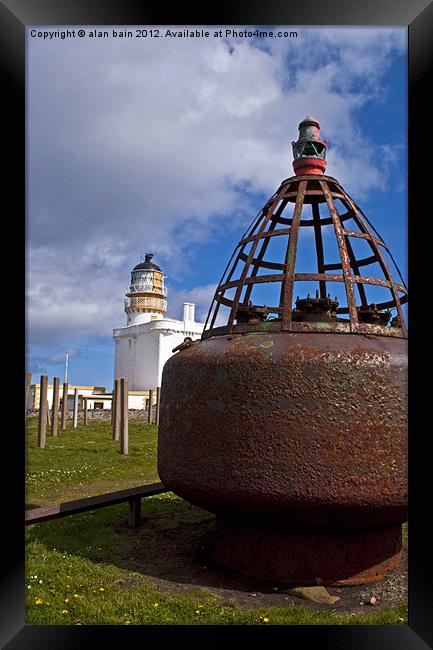 Kinnaird Head Lighthouse Framed Print by alan bain