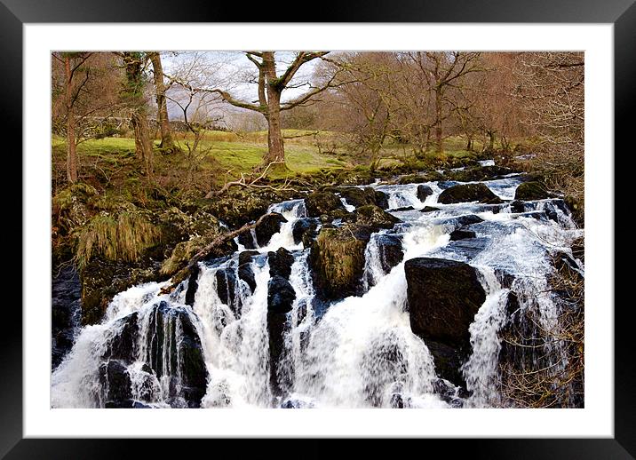 Swallow Falls Framed Mounted Print by Scott  Paul