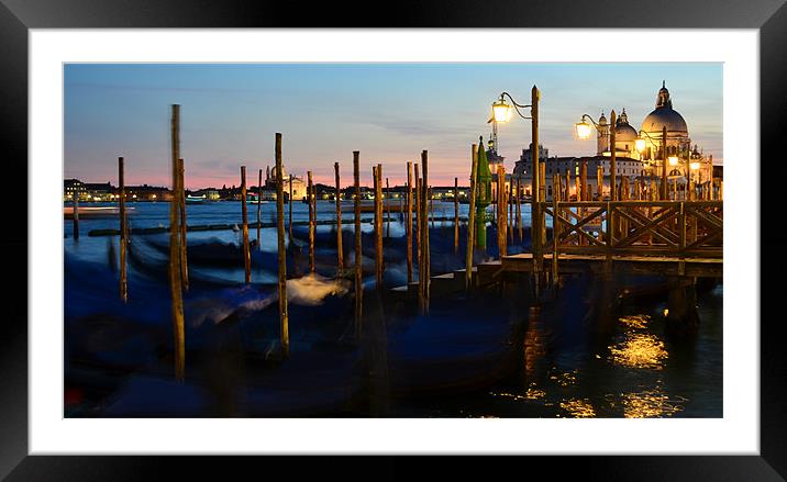 Evening in Venice Framed Mounted Print by barbara walsh