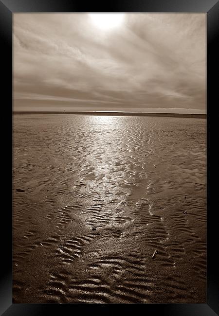 St Annes Beach Framed Print by Andrew Rotherham