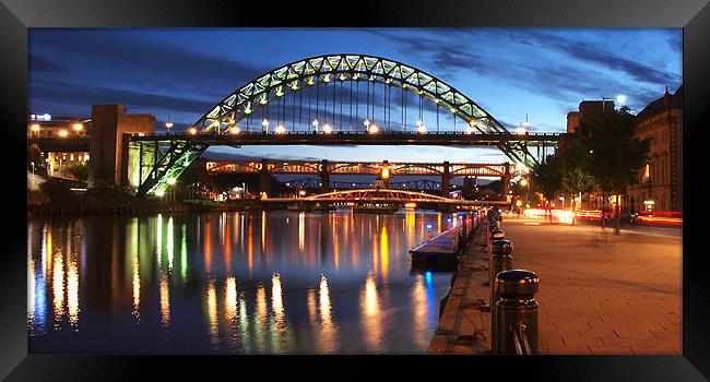 Newcastle Riverside Framed Print by Ray Pritchard