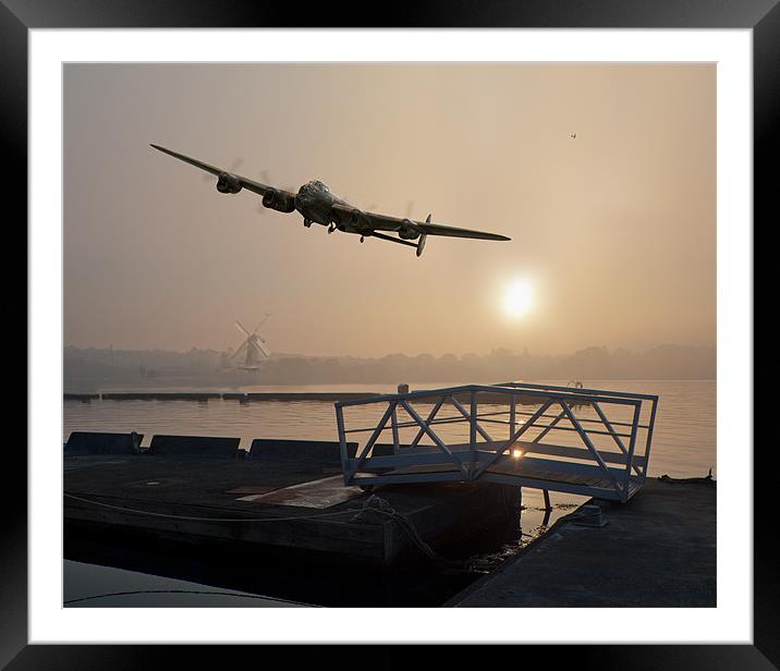 The Dambusters: last one home Framed Mounted Print by Gary Eason