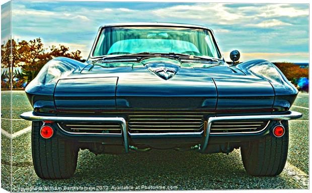 Classic Car - Corvette Stingray Canvas Print by Beach Bum Pics