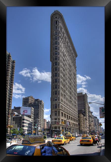 Flat Iron Building Framed Print by Phil Emmerson