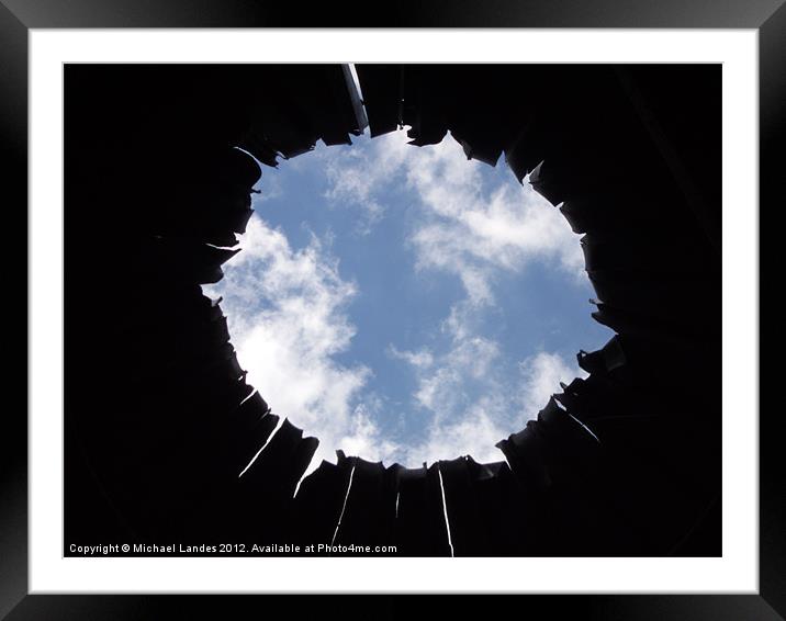Hole In The Sky Framed Mounted Print by Michael Landes