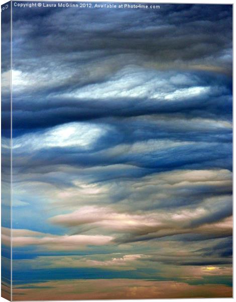 Waving Clouds Canvas Print by Laura McGlinn Photog