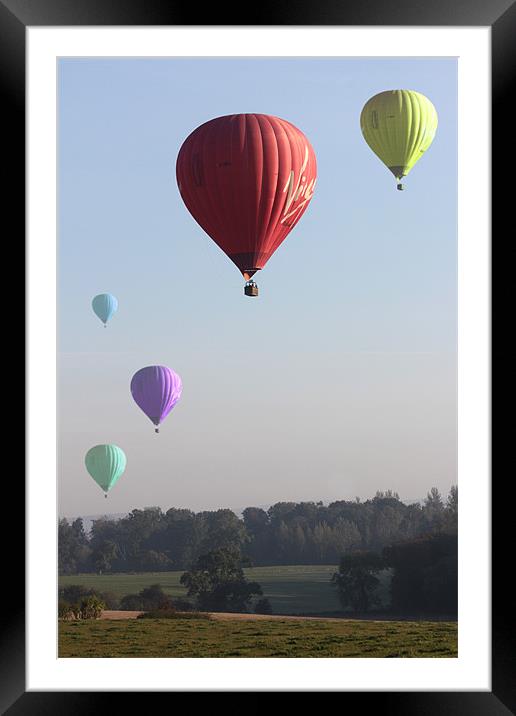 Fantasy Ballooning Framed Mounted Print by Gavin Wilson