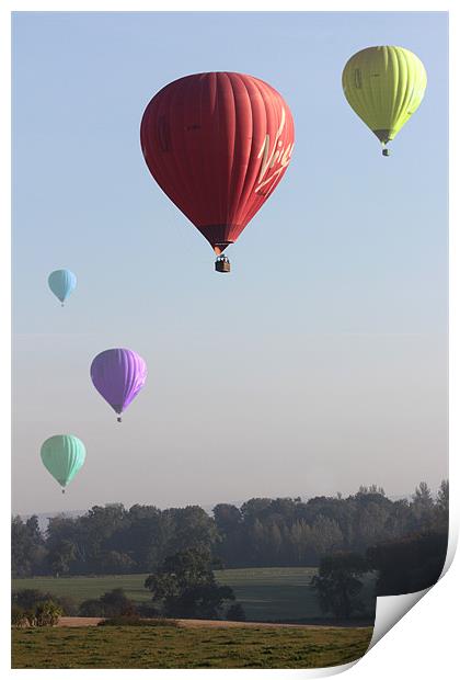 Fantasy Ballooning Print by Gavin Wilson