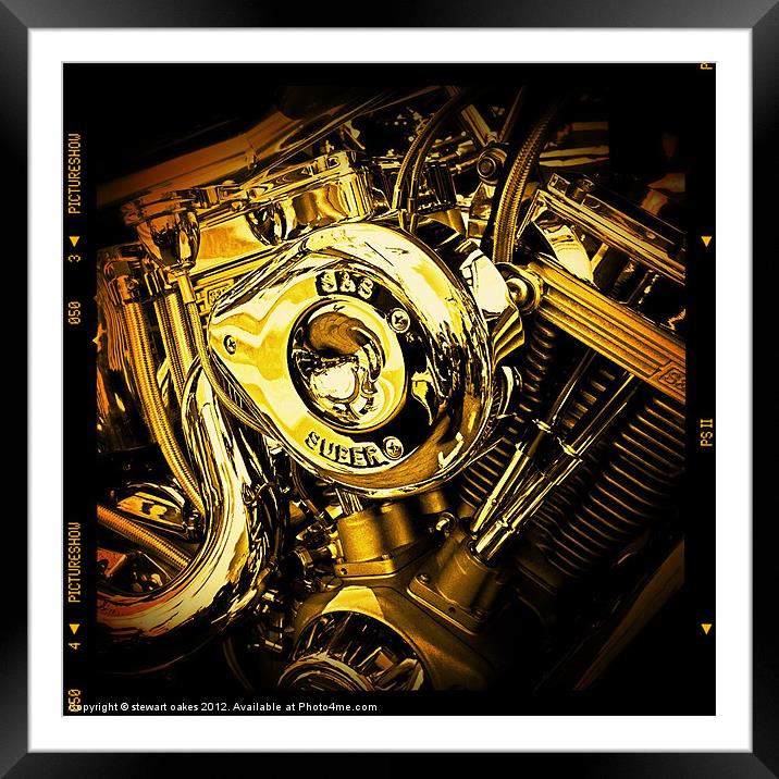 Super engine 2 Framed Mounted Print by stewart oakes