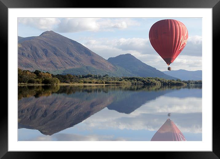 Lake District Ballooning Framed Mounted Print by Gavin Wilson