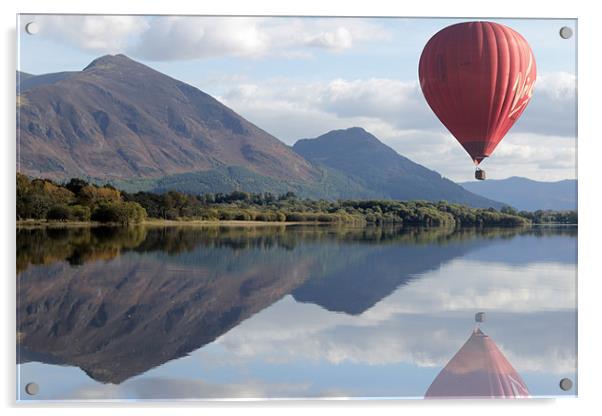 Lake District Ballooning Acrylic by Gavin Wilson
