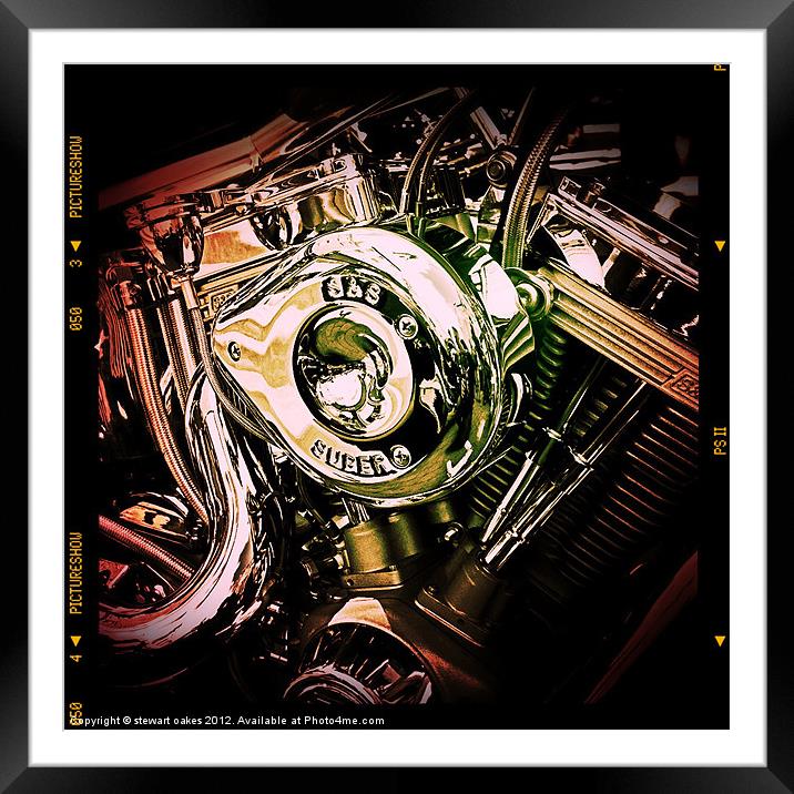 Super engine 3 Framed Mounted Print by stewart oakes