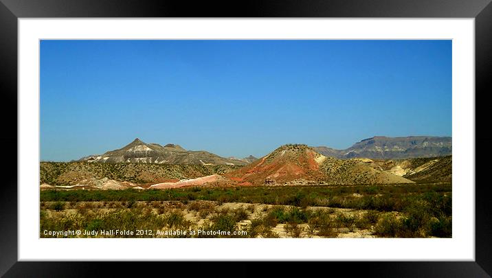 From a Distance Framed Mounted Print by Judy Hall-Folde