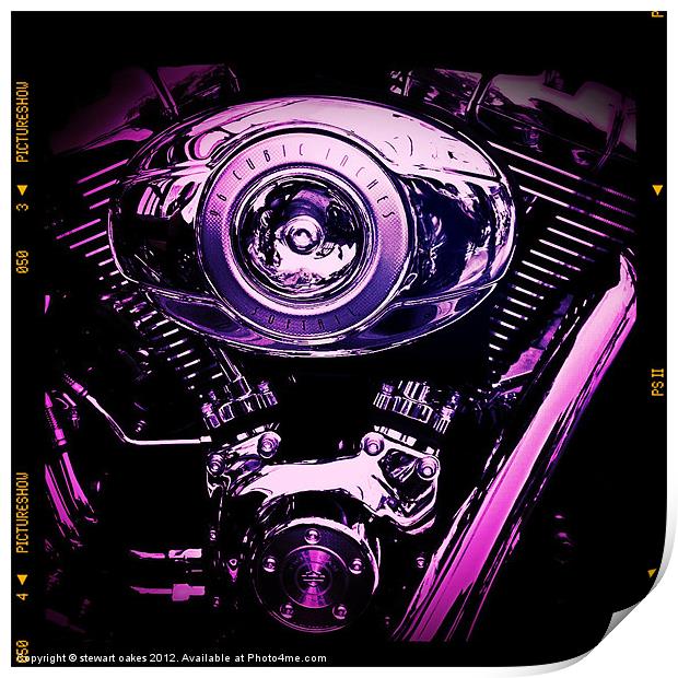 Softail engine 1 Print by stewart oakes