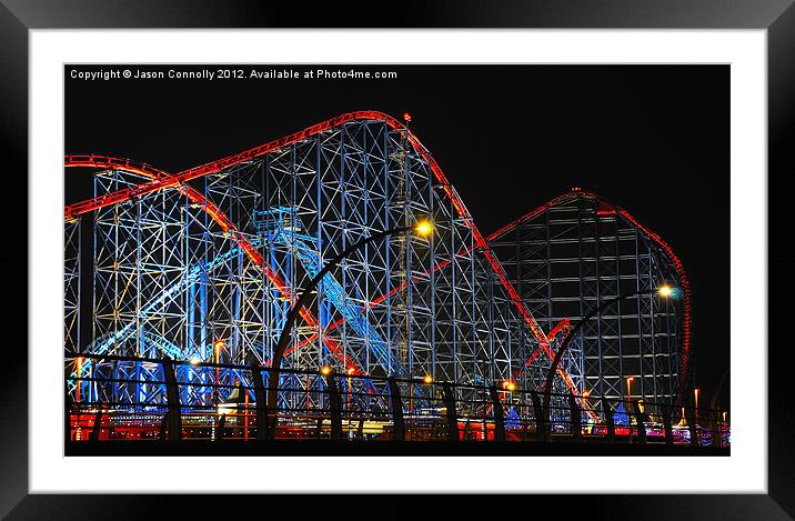 Big One, Blackpool Framed Mounted Print by Jason Connolly