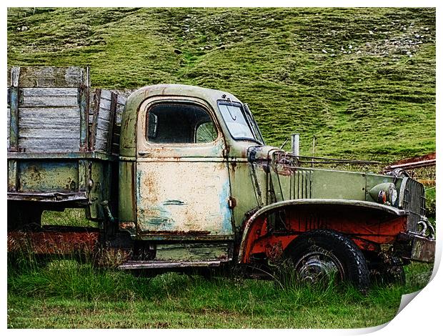 Old Truck Print by Mary Lane