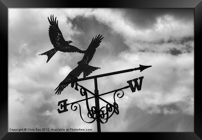 Weather Vane Framed Print by Chris Day