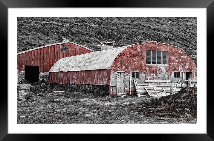 Quonset Hut Framed Mounted Print by Mary Lane