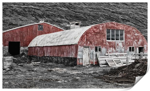 Quonset Hut Print by Mary Lane