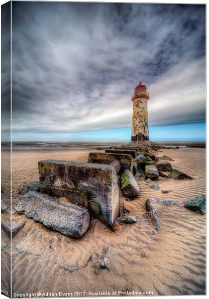 Lighthouse Canvas Print by Adrian Evans