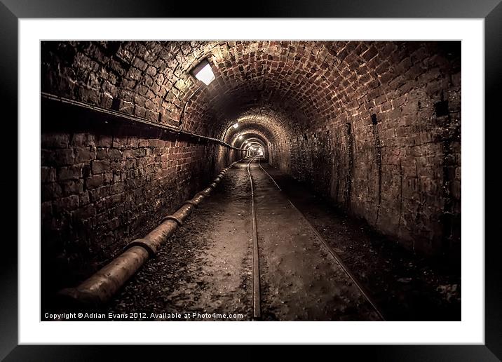 Tar Tunnel 1787 Framed Mounted Print by Adrian Evans