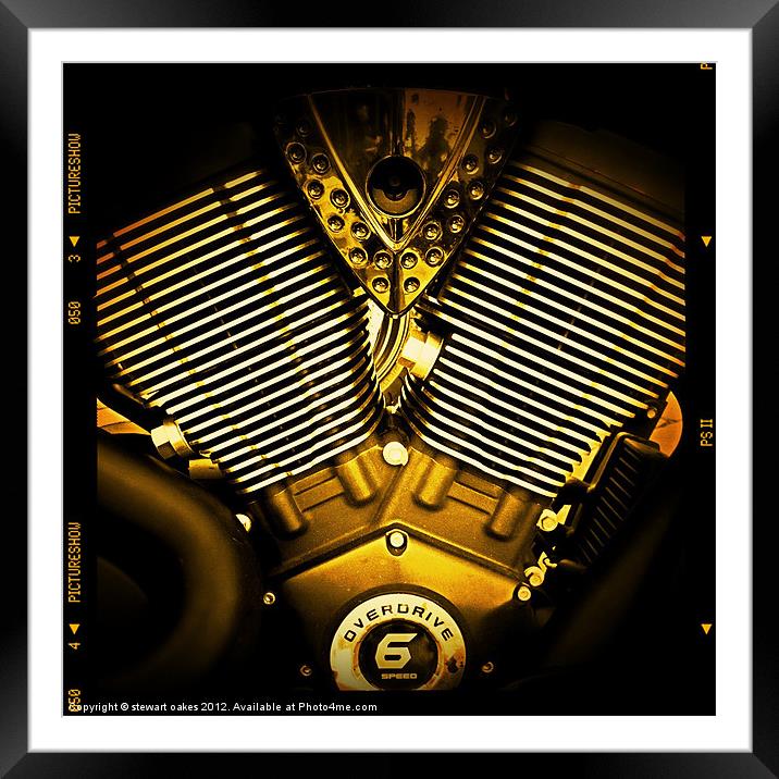 overdrive engine 2 Framed Mounted Print by stewart oakes