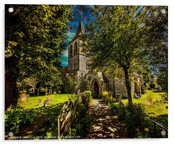 St. Nicholas Church, Pevensey Acrylic by Chris Lord