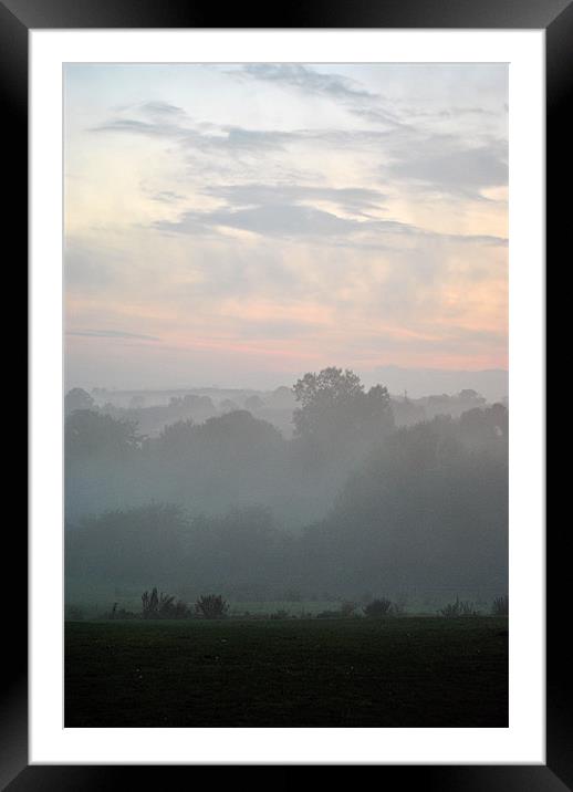 Evening Mist Framed Mounted Print by graham young
