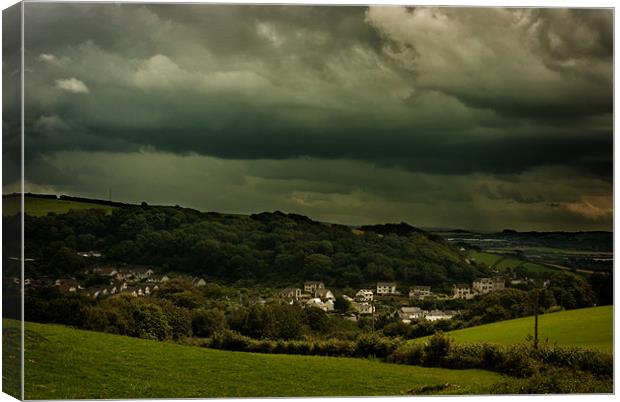 Storm Brewing Canvas Print by Dave Wilkinson North Devon Ph