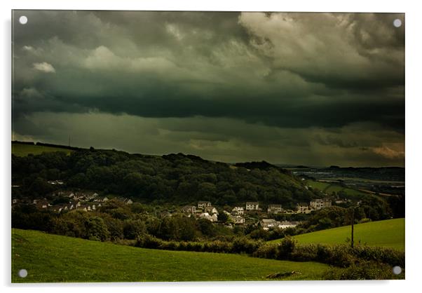 Storm Brewing Acrylic by Dave Wilkinson North Devon Ph