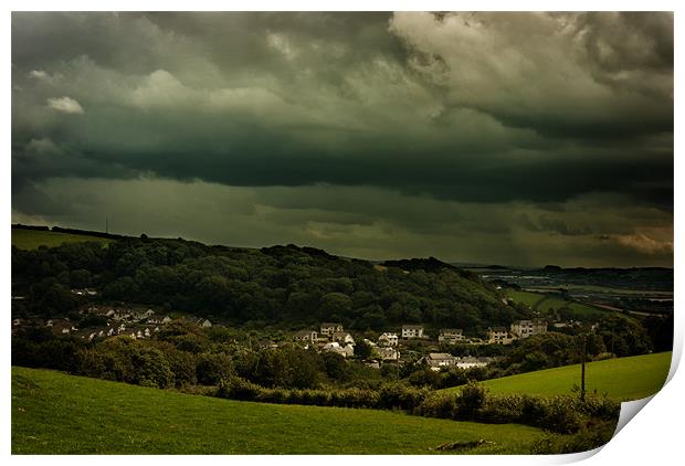 Storm Brewing Print by Dave Wilkinson North Devon Ph
